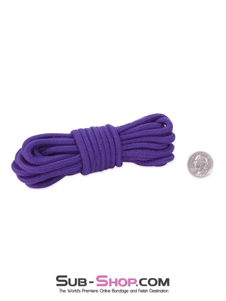 2724M      Rope Bondage Quickie, Purple Bondage And Fetish Cotton Rope -15 feet - MEGA Deal