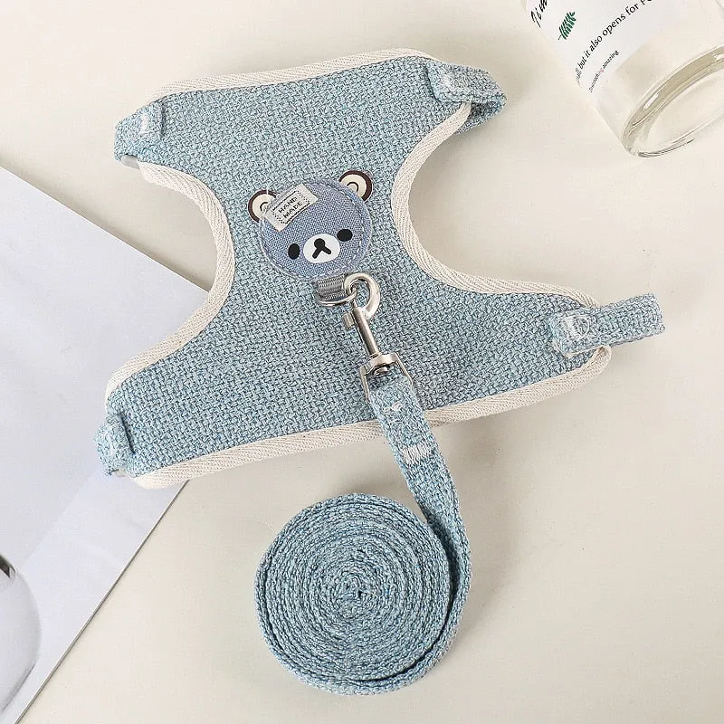 Cute Rabbit Harness and Leash Set