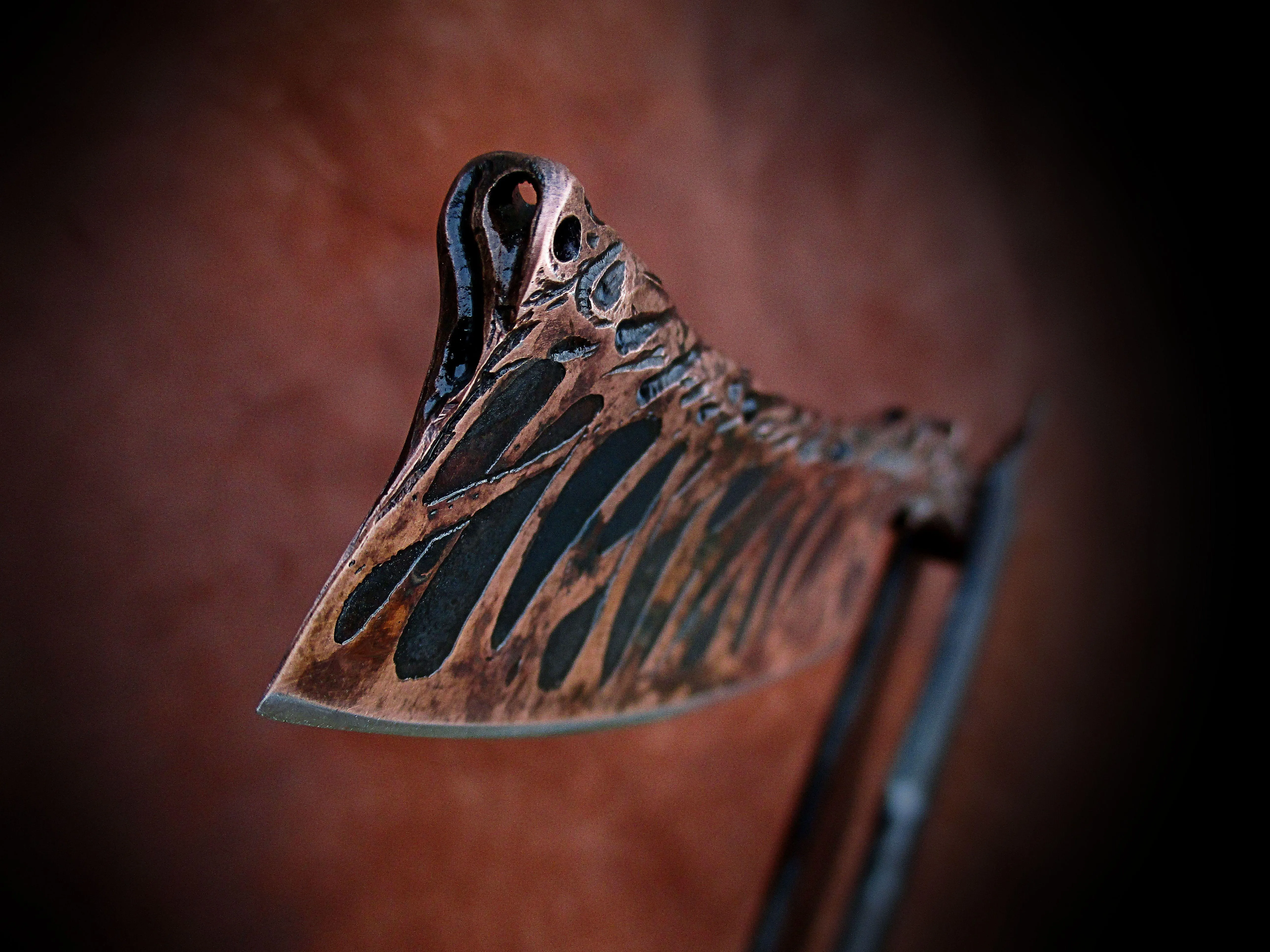 Dylan Farnham Copper Plated Straight Razor