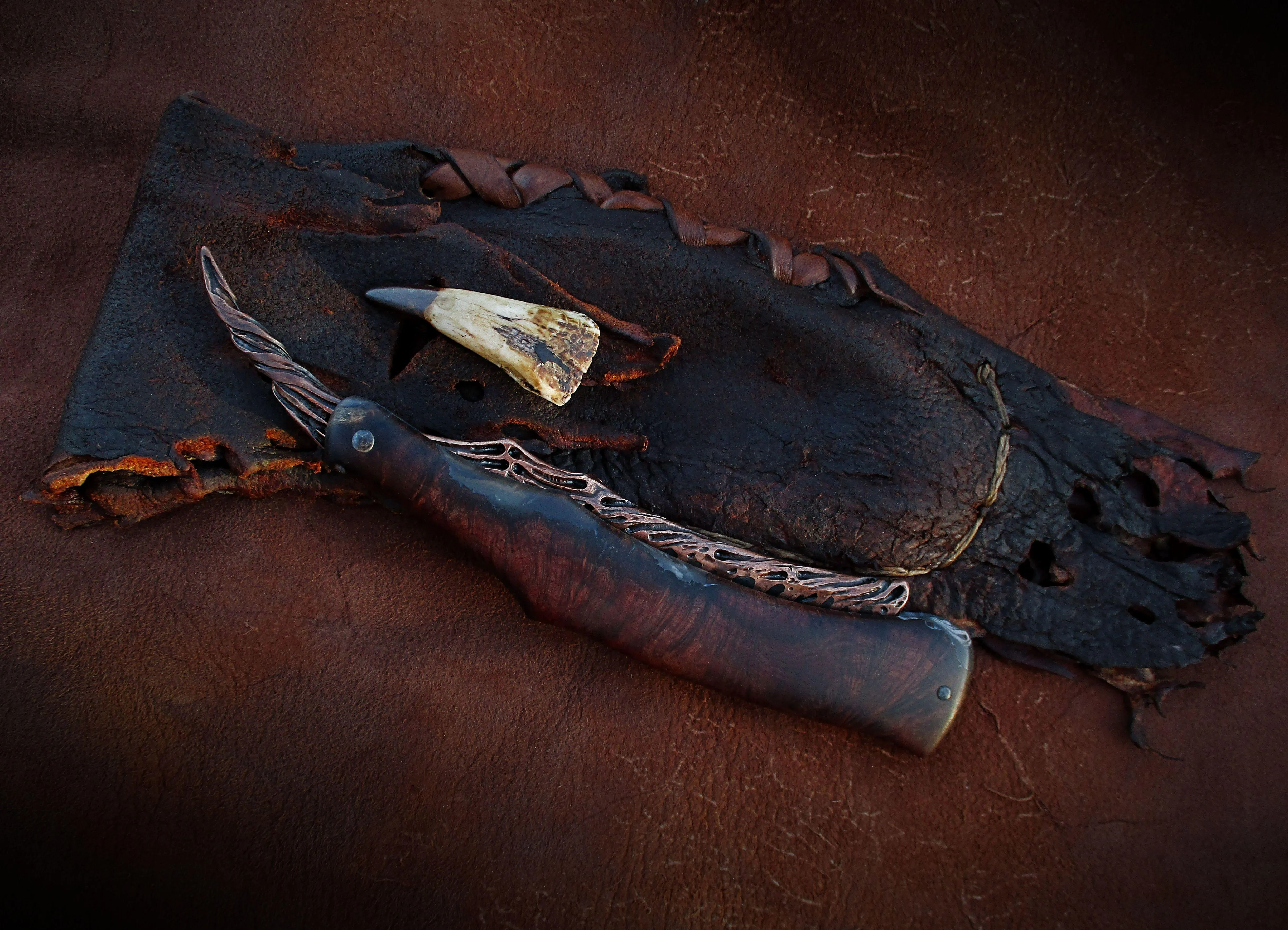 Dylan Farnham Copper Plated Straight Razor