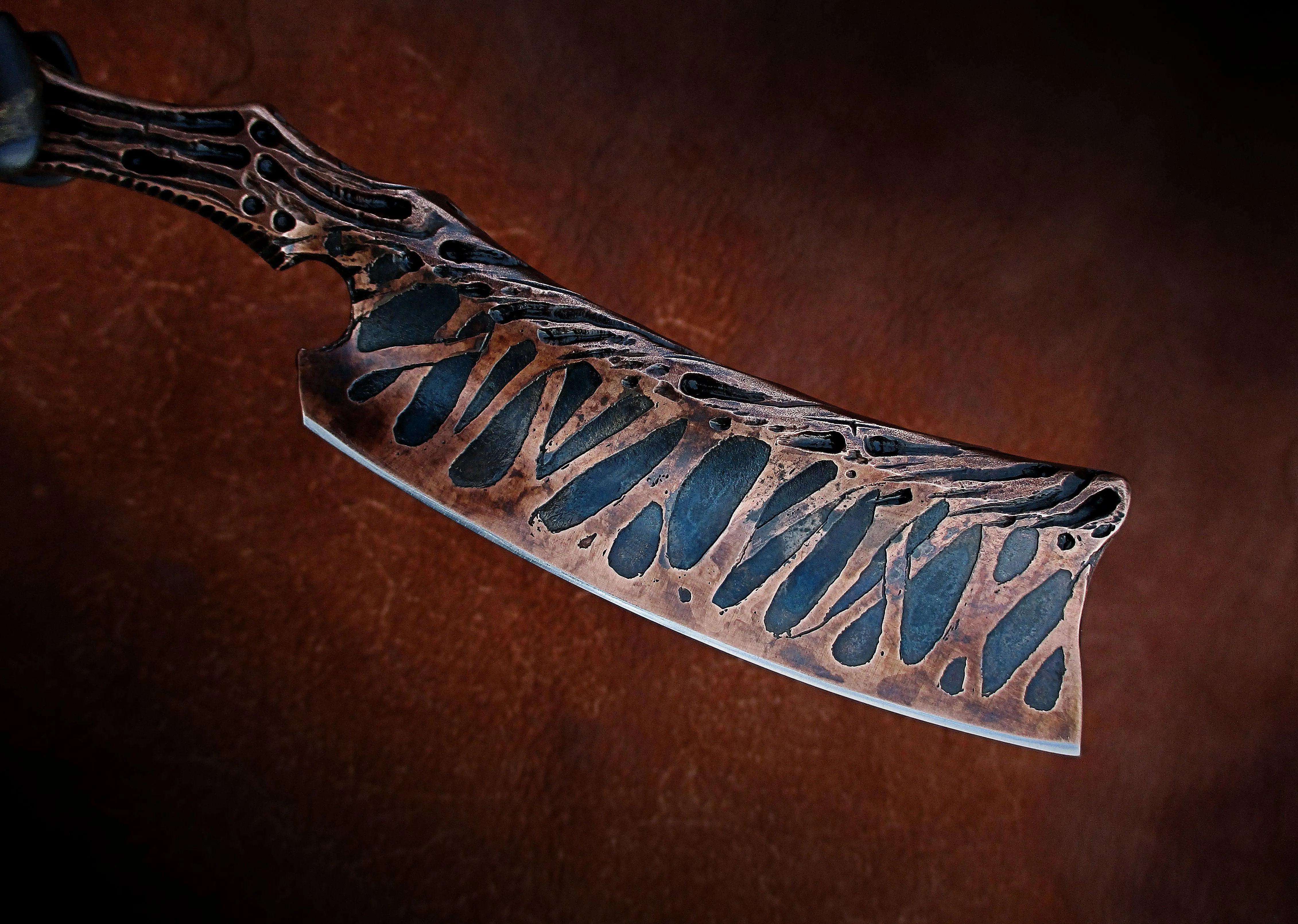 Dylan Farnham Copper Plated Straight Razor