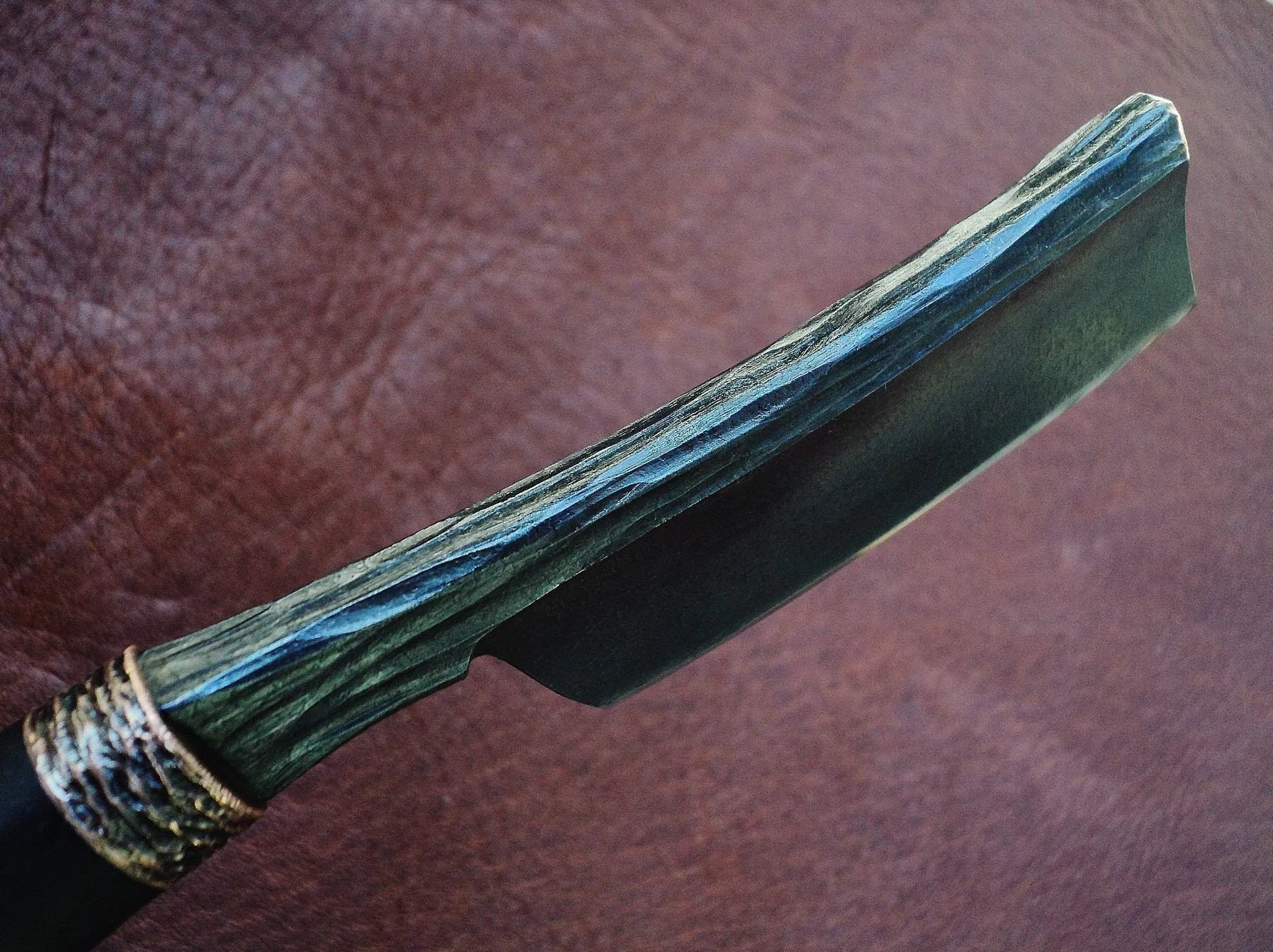 Dylan Farnham Custom Kamisori Razor - With Ebony Handle