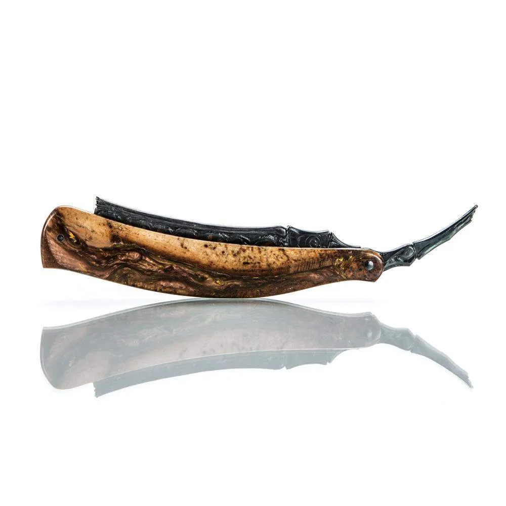 Dylan Farnham Custom Skeletal Walrus Tusk Straight Razor