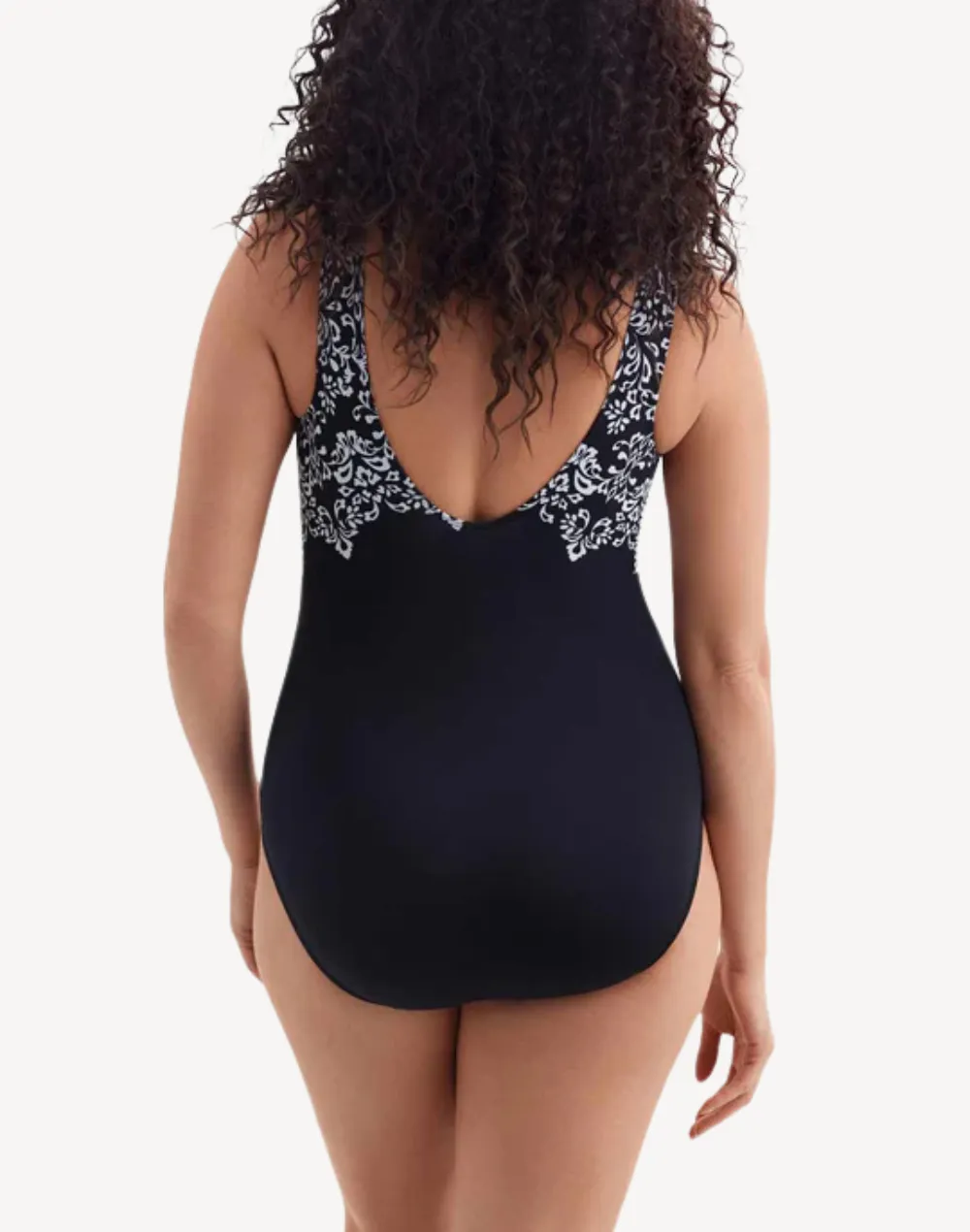 Garland Edge High Neck One Piece Swimsuit