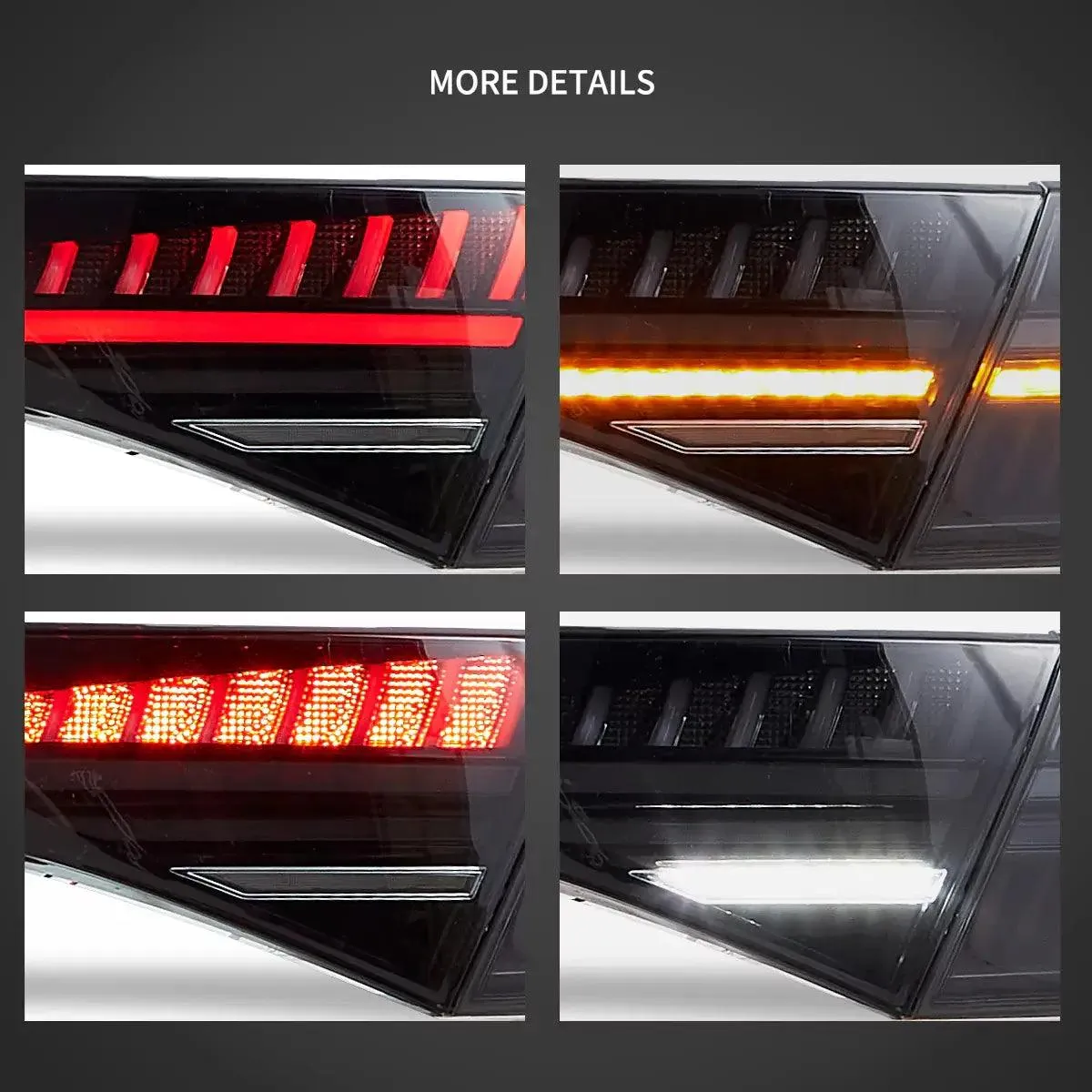 LED Tail Light Assembly Full LED With Start-Up Animation For 2023-2025 Honda Accord
