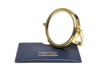 Mirror & Pouch - Navy