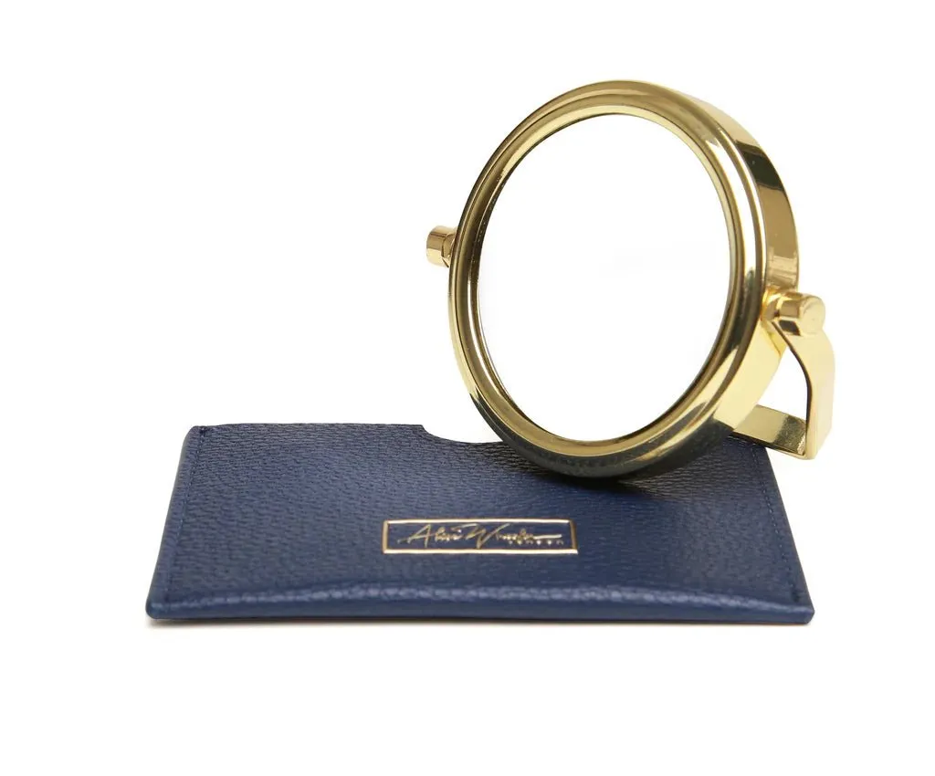 Mirror & Pouch - Navy